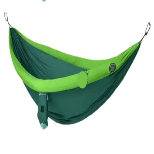 Hängematte Doppelte Aufblasbare Hängematte, Outdoor-Schaukel, Anti-Überschlag, Outdoor-Camping, Outdoor, Mückensicher Und Langlebig Outdoor Hängematte(Green,A) von DWZXL