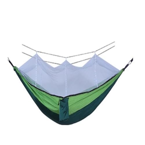 Hängematte Outdoor Camping Moskitonetz Hängematte Nylon Fallschirm Stoff Hängematte mit Moskitonetz Outdoor Schaukel Hängematte Outdoor Hängematte(C) von DWZXL