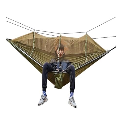 DWZXL Hängematte Multifunktionale Hängematten for den Außenbereich, erhältlich in Mehreren Farben mit Moskitonetz, genießen Sie eine komfortable Campingzeit Outdoor Hängematte(Green) von DWZXL