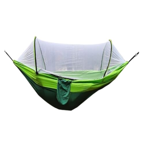 Hängematte Schnell Zu Öffnende Moskitonetz-Hängematte, Outdoor, Anti-Überschlag, Einzel- Und Doppel-Outdoor-Camping, Anti-Mücken Outdoor Hängematte(Green,A) von DWZXL