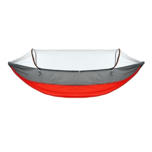 Hängematte Tragbare Outdoor-Hängematte Mit Moskitonetz, Schnell Zu Öffnende Hängematte, Outdoor-Anti-Moskito-Schaukel, Freizeit-Hängematte Outdoor Hängematte(Red) von DWZXL