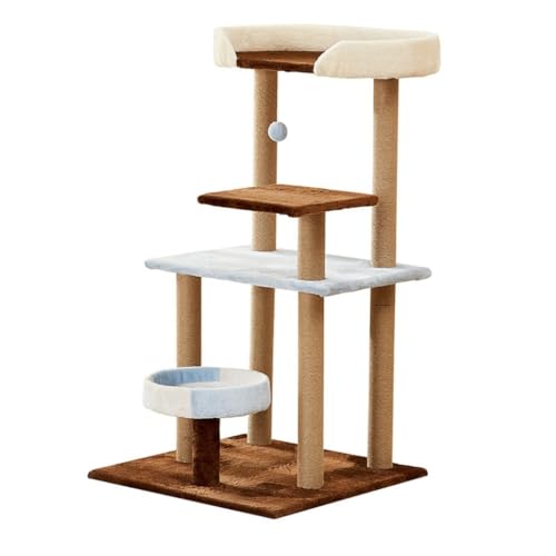 DWZXL Katzen Kletterwand Cat Climbing Frame Brown Cat Multi-Layer Cat Climbing Frame Cat Nest Cat Climbing Column Cat Ball Pet Toy Klettergerüst Für Katzen DWZXL Katzen Kletterwand Cat Climbing Frame Brown Cat Multi-Layer Cat Climbing Frame Cat Nest Cat Climbing Column Cat Ball Pet Toy Klettergerüst Für Katzen von DWZXL