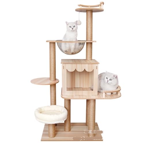 DWZXL Katzen Kletterwand Katzen-Klettergerüst, Raumkapsel, Katzennest, Katzenbaum, Katzen-Klettergerüst, Luxus-All-in-One-Klettergerüst for große Katzen Klettergerüst Für Katzen DWZXL Katzen Kletterwand Katzen-Klettergerüst, Raumkapsel, Katzennest, Katzenbaum, Katzen-Klettergerüst, Luxus-All-in-One-Klettergerüst for große Katzen Klettergerüst Für Katzen von DWZXL