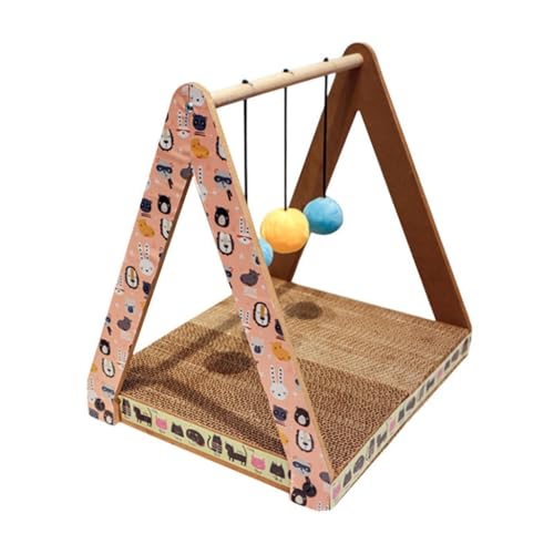 DWZXL Katzen Kletterwand Katzen-Liegerahmen, horizontale Stange, Katzenkratzbrett, verschleißfestes, kratzfestes Katzen-Klettergerüst, Katzenspielzeug Klettergerüst Für Katzen von DWZXL