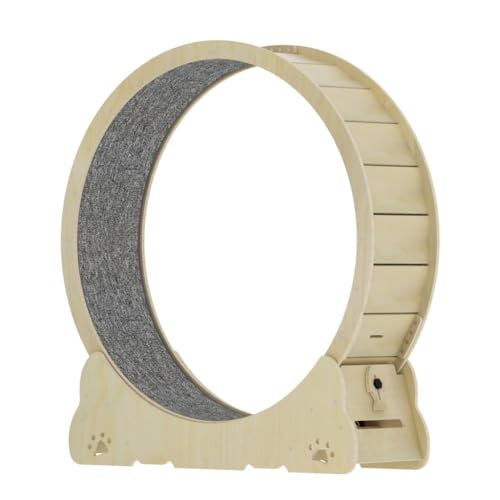 DWZXL Katzenrad Laufband for Katzen, Hochfaserplatte, leise, klauenlos, Klettergerüst for Katzen, Spielzeug for Katzen, Sport-Fitness-Laufrad Cat Wheel(S) von DWZXL