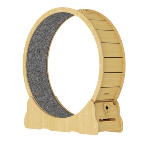 DWZXL Katzenrad Laufband for Katzen, leise, aus Massivholz, Sport-Laufrad, Fitness for Haustiere, Klettergerüst for Katzen, Laufrad for Katzen, Spielzeug Cat Wheel(XL) von DWZXL