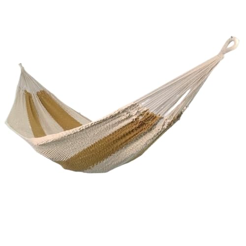 DWZXL Hängematte Lässige Hängematten mit Streifenmuster, die ideale Wahl for Entspannen im Freien Outdoor Hängematte(Brown) von DWZXL