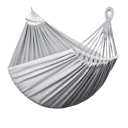 Hängematte Outdoor Leinwand Hängematte Camping Anti-Rollover Schaukel Verdickte Spot Einzigen Doppel Entenschnabel Schnalle Hängematte Outdoor Hängematte(G) von DWZXL