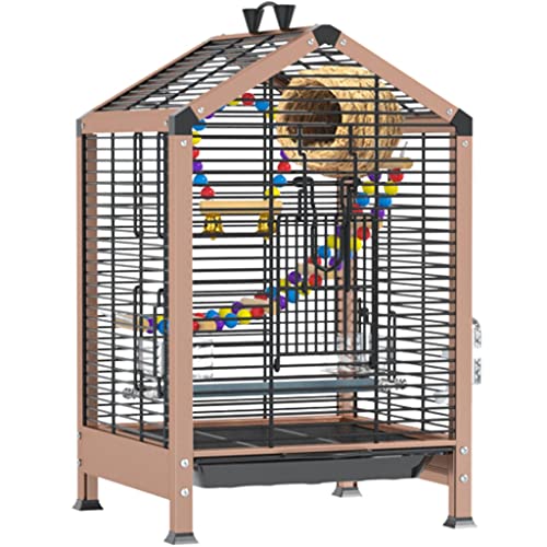 Vogelkäfig Wellensittiche Luxus Volieren, Aluminiumlegierung Taubenkäfig, Heimat Vogelvolierea, ABS-Tablett Tragbar Sittichkäfig, Großer Raum Pigeon Nistkasten (Color : Rose Gold, S : 35 * 33 * 56cm) Vogelkäfig Wellensittiche Luxus Volieren, Aluminiumlegierung Taubenkäfig, Heimat Vogelvolierea, ABS-Tablett Tragbar Sittichkäfig, Großer Raum Pigeon Nistkasten (Color : Rose Gold, S : 35 * 33 * 56cm) von DXIUM