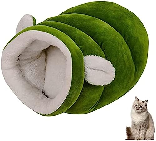 Katzen-Kuschelsack, Katzenschlafsack, wärmende Haustier-Schlafzone, gemütliches Bett, Katzenbau mit Ohren, bequeme, Flauschige Kuschelhöhle, großes waschbares Nest für Katzen, Kätzchen, Welp Katzen-Kuschelsack, Katzenschlafsack, wärmende Haustier-Schlafzone, gemütliches Bett, Katzenbau mit Ohren, bequeme, Flauschige Kuschelhöhle, großes waschbares Nest für Katzen, Kätzchen, Welp von DXPFBIA
