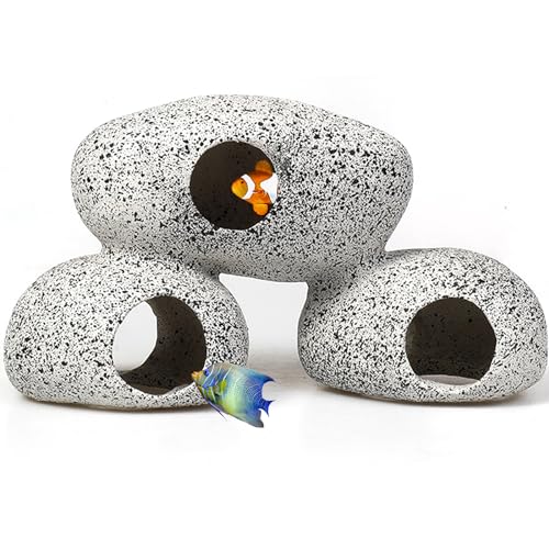 DXQCHDUO Aquarium-Versteck, Felsenhöhle, Aquarium-Dekoration, Felshöhlen, Kampffischhaus, Reptilien-Versteckhöhle, Aquarium-Dekoration, Zubehör für Fische, Garnelen zum Züchten, Verstecken, Spielen DXQCHDUO Aquarium-Versteck, Felsenhöhle, Aquarium-Dekoration, Felshöhlen, Kampffischhaus, Reptilien-Versteckhöhle, Aquarium-Dekoration, Zubehör für Fische, Garnelen zum Züchten, Verstecken, Spielen von DXQCHDUO