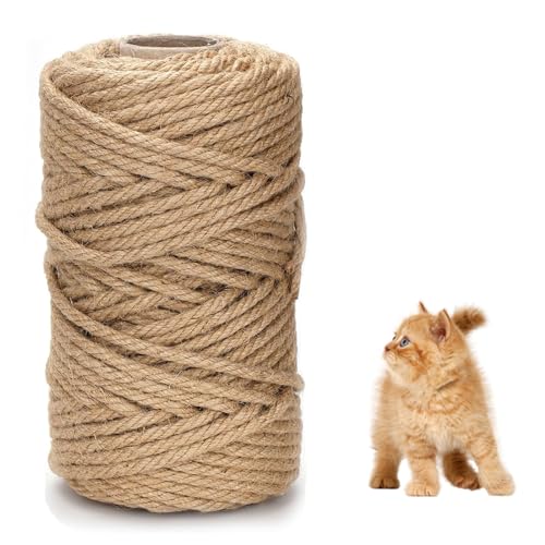 DXRPO 60m Sisalseil für Kratzbaum 6mm, Sisalseil Natur Sisal Seil für Katzen, Kratzseil, Katzenzubehör, Haushalt, Garten, DIY, Dekoration DXRPO 60m Sisalseil für Kratzbaum 6mm, Sisalseil Natur Sisal Seil für Katzen, Kratzseil, Katzenzubehör, Haushalt, Garten, DIY, Dekoration von DXRPO