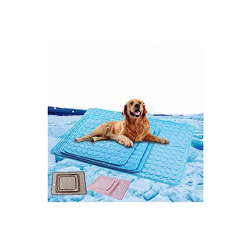 DXYQXL Haustier-Kühlmatte – Selbstkühlende Matte für Hunde und Katzen, waschbares Schlafbett aus Eisseide – Halten Sie Ihre Haustiere im Sommer kühl – Hundehüttenmatte, Schlafunterlagen für Hunde und von DXYQXL