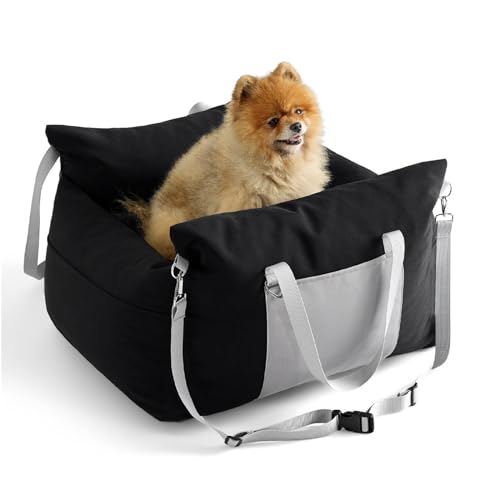 Hunde Autositz for Kleine Hunde, Hundeautositze for Kleine Hunde, Atmungsaktive, Faltbare, Weiche und Waschbare Oxford-Reisetaschen (Color : C2, Size : 60 * 50 * 33cm) von DYCWSD