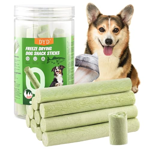 DYD Gefriergetrocknete Hundesnacks aus Kabeljau (11 cm) | Natürliche Kausticks für Hunde mit Omega-3 | Zahnpflege & Training Leckerli | Proteinreiche Snacks für Hunde DYD Gefriergetrocknete Hundesnacks aus Kabeljau (11 cm) | Natürliche Kausticks für Hunde mit Omega-3 | Zahnpflege & Training Leckerli | Proteinreiche Snacks für Hunde von DYD