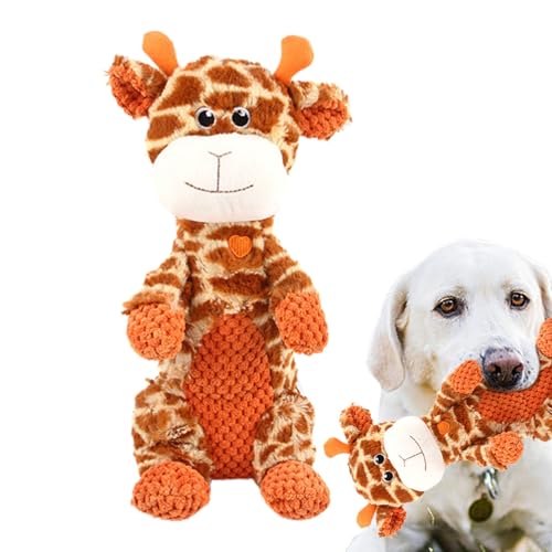DYOG Hund Quietschspielzeug Plüsch | Interaktives Zahnkauspielzeug,Haustierspielzeug für kleine, mittlere und große Hunde, lindert die Stimmung Ihres Haustiers, kein Chaos beim Kauen und Spielen von DYOG