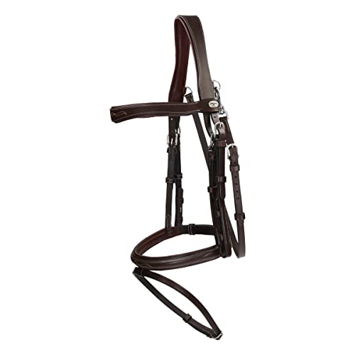 Dy'on Trense Working Collection Kombiniertes Reithalfter mit Karabinern - Full/WB - Braun Dy'on Trense Working Collection Kombiniertes Reithalfter mit Karabinern - Full/WB - Braun von DYON