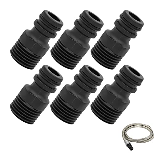 DYOUen 2 Stück Schnellkupplung G1/2 Aussengewinde Gartenschlauch Wasserhahn Nippel, Adapter Bewässerungswerkzeug zum Anschluss von Bewässerungsgeräten (2 stück) von DYOUen