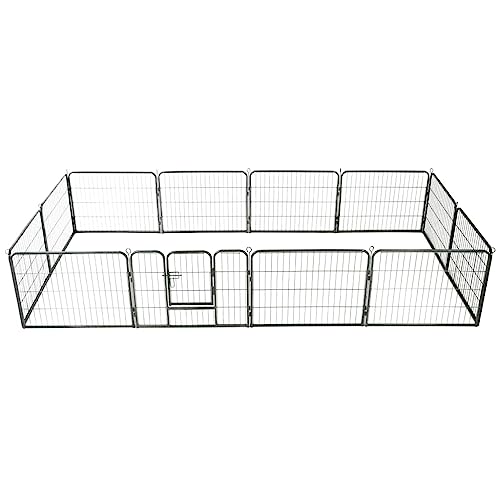 Hunde Box für zu Hause,hundehütten & zwinger,Hunde-Laufgitter 12 Paneele Stahl 80x60 cm SchwarzEntworfen für Garten und Terrasse. Hunde Box für zu Hause,hundehütten & zwinger,Hunde-Laufgitter 12 Paneele Stahl 80x60 cm SchwarzEntworfen für Garten und Terrasse. von DYRJDJWIDHW