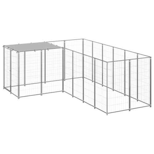 ,gitterbox,Dog Crate,katzenkäfig,Hundezwinger Silbern 4,84 m² StahlEntworfen für Garten und Terrasse. ,gitterbox,Dog Crate,katzenkäfig,Hundezwinger Silbern 4,84 m² StahlEntworfen für Garten und Terrasse. von DYRJDJWIDHW