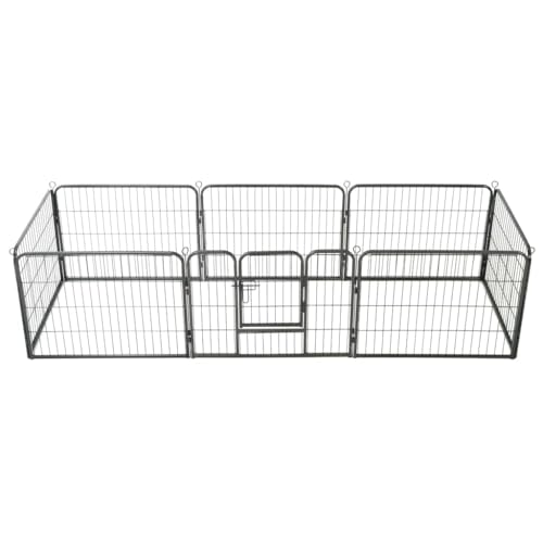 hundebox für zuhause,hundekäfig,hundebox faltbar,Hunde-Laufgitter 8 Paneele Stahl 60 x 80 cm SchwarzEntworfen für Garten und Terrasse. hundebox für zuhause,hundekäfig,hundebox faltbar,Hunde-Laufgitter 8 Paneele Stahl 60 x 80 cm SchwarzEntworfen für Garten und Terrasse. von DYRJDJWIDHW