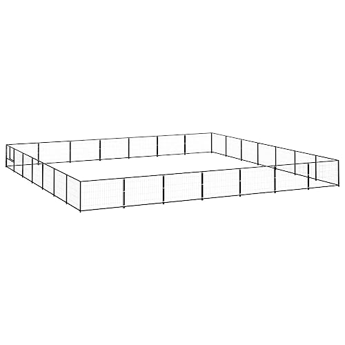 hundebox kleine Hunde,knuffelwuff hundebox,Hundezwinger Schwarz 49 m² StahlEntworfen für Garten und Terrasse. von DYRJDJWIDHW