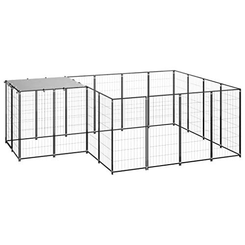 hundebox kleine Hunde,knuffelwuff hundebox,Hundezwinger Schwarz 6,05 m² StahlEntworfen für Garten und Terrasse. hundebox kleine Hunde,knuffelwuff hundebox,Hundezwinger Schwarz 6,05 m² StahlEntworfen für Garten und Terrasse. von DYRJDJWIDHW