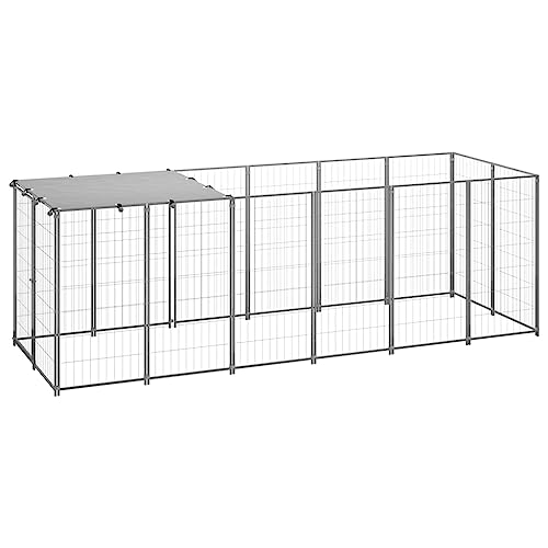 hundekäfig für zuhause,transportbox Hund,Dog Crate,Hundezwinger Silbern 330x110x110 cm StahlEntworfen für Garten und Terrasse. hundekäfig für zuhause,transportbox Hund,Dog Crate,Hundezwinger Silbern 330x110x110 cm StahlEntworfen für Garten und Terrasse. von DYRJDJWIDHW