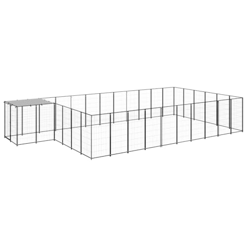 hundezwinger,Dog cage,hundehütte XXL,Kennel Hund,Hundezwinger Schwarz 19,36 m² StahlEntworfen für Garten und Terrasse. hundezwinger,Dog cage,hundehütte XXL,Kennel Hund,Hundezwinger Schwarz 19,36 m² StahlEntworfen für Garten und Terrasse. von DYRJDJWIDHW