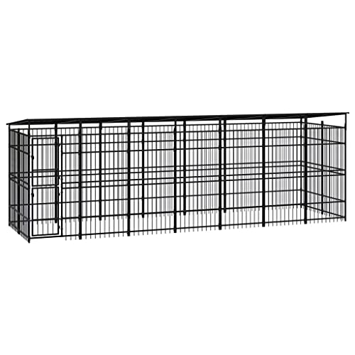 hundezwinger,Dog cage,hundehütte XXL,Kennel Hund,Outdoor-Hundezwinger mit Dach Stahl 12,9 m²Entworfen für Garten und Terrasse. hundezwinger,Dog cage,hundehütte XXL,Kennel Hund,Outdoor-Hundezwinger mit Dach Stahl 12,9 m²Entworfen für Garten und Terrasse. von DYRJDJWIDHW