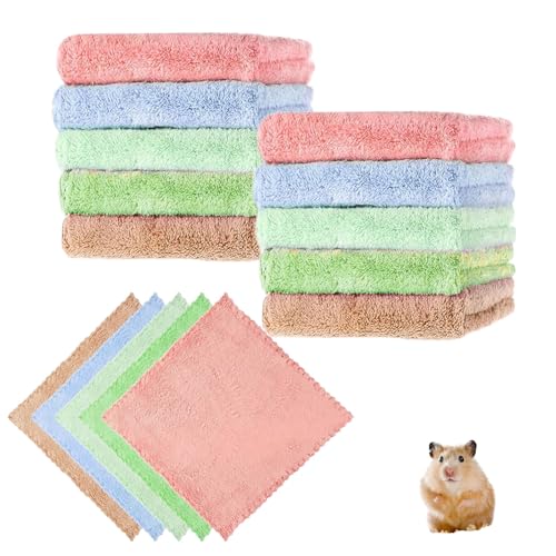 DYUEE 15 Stück Meerschweinchen-Decken, Hamster-Fleece-Käfigeinlagen, super weich und saugfähig, Waschflanell, Hamster-Fleece-Käfigeinlagen für Kaninchen, Kaninchen, Chinchillas, Eichhörnchen, Igel DYUEE 15 Stück Meerschweinchen-Decken, Hamster-Fleece-Käfigeinlagen, super weich und saugfähig, Waschflanell, Hamster-Fleece-Käfigeinlagen für Kaninchen, Kaninchen, Chinchillas, Eichhörnchen, Igel von DYUEE