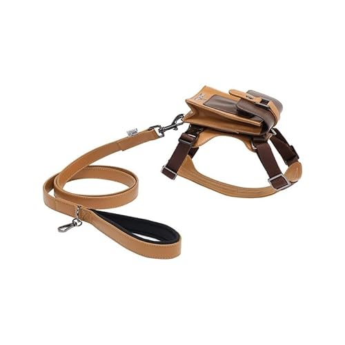 DYUES-SDOEMVIEN Hundegeschirr, Welpengeschirr, Geschirr for kleine Hunde, bequemes Design, Trainingsspaziergänge, reisefreundlich, sicherer Sitz(M-2-6KG) von DYUES-SDOEMVIEN