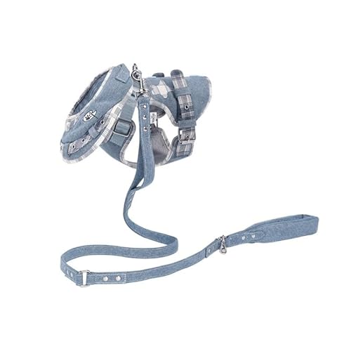 DYUES-SDOEMVIEN Hundegeschirr, Welpengeschirr, Geschirr for kleine Hunde, bequemes Design, Trainingsspaziergänge, reisefreundlich, sicherer Sitz(M-7-12KG) von DYUES-SDOEMVIEN