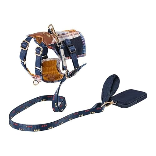 DYUES-SDOEMVIEN Hundegeschirr, Welpengeschirr, Geschirr for kleine Hunde, bequemes Design, Trainingsspaziergänge, reisefreundlich, sicherer Sitz(S-2-4KG) von DYUES-SDOEMVIEN