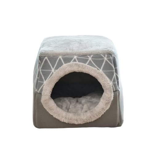 Kleines und mittelgroßes, abnehmbares Haustier-Katzenstreu, ultraweiches Haustier-Katzenstreu, bequem und warm, Katzenhöhlenbett, multifunktionales Katzenversteck, geeignet für Schlafzimmer, Kleines und mittelgroßes, abnehmbares Haustier-Katzenstreu, ultraweiches Haustier-Katzenstreu, bequem und warm, Katzenhöhlenbett, multifunktionales Katzenversteck, geeignet für Schlafzimmer, von DYUES-SDOEMVIEN