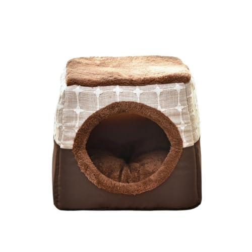 Kleines und mittelgroßes, abnehmbares Haustier-Katzenstreu, ultraweiches Haustier-Katzenstreu, bequem und warm, Katzenhöhlenbett, multifunktionales Katzenversteck, geeignet für Schlafzimmer, Kleines und mittelgroßes, abnehmbares Haustier-Katzenstreu, ultraweiches Haustier-Katzenstreu, bequem und warm, Katzenhöhlenbett, multifunktionales Katzenversteck, geeignet für Schlafzimmer, von DYUES-SDOEMVIEN
