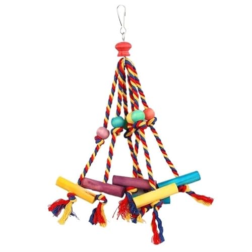Papageienspielzeug, afrikanisches Grau, Wellensittich, Nymphensittich, Spielzeug, Vogelspielzeug für Käfigvögel, interaktives Futter-Puzzle, Kletterschaukel, Vogelkäfig-Zubehör Papageienspielzeug, afrikanisches Grau, Wellensittich, Nymphensittich, Spielzeug, Vogelspielzeug für Käfigvögel, interaktives Futter-Puzzle, Kletterschaukel, Vogelkäfig-Zubehör von DYUES-SDOEMVIEN