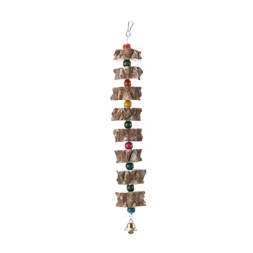 Papageienspielzeug, afrikanisches Grau, Wellensittich, Nymphensittich, Vogelspielzeug für Käfigvögel, interaktives Futter-Puzzle, Kletterschaukel, Vogelkäfig-Zubehör (29,5 cm) von DYUES-SDOEMVIEN