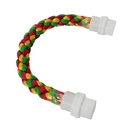 Papageienspielzeug, afrikanisches Grau, Wellensittich, Nymphensittich, Vogelspielzeug für Käfigvögel, interaktives Futter-Puzzle, Kletterschaukel, Vogelkäfig-Zubehör (30 cm) von DYUES-SDOEMVIEN