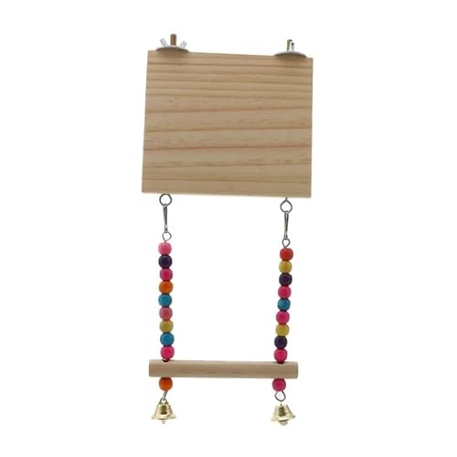 Papageienspielzeug, afrikanisches Grau, Wellensittich, Nymphensittich, Vogelspielzeug für Käfigvögel, interaktives Futter-Puzzle, Kletterschaukel, Vogelkäfig-Zubehör (Set B) von DYUES-SDOEMVIEN