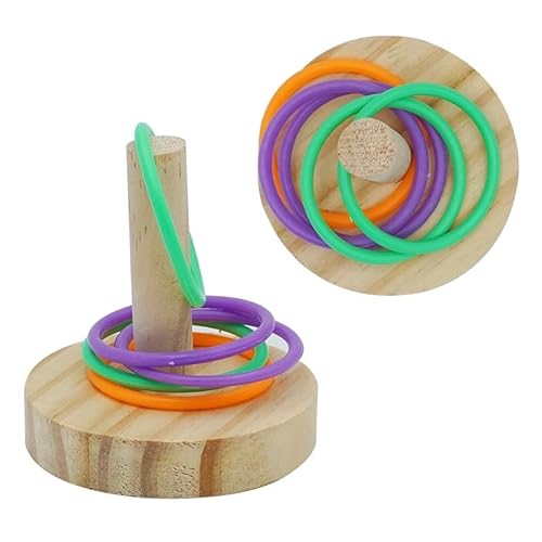 Papageienspielzeug, afrikanisches Grau, Wellensittich, Nymphensittich, Vogelspielzeug für Käfigvögel, interaktives Futter-Puzzle, Kletterschaukel, Vogelkäfig-Zubehör (Typ B) von DYUES-SDOEMVIEN