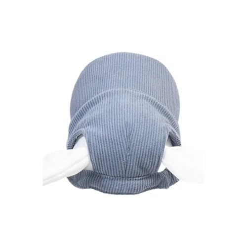 Verstellbare Baseballkappe für Hunde, atmungsaktiv, weich, Eltern-Kind-Mütze mit Ohrlöchern, für Sonnenwandern (Blau, XL) von DYUES-SDOEMVIEN