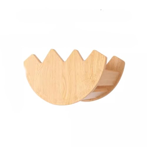 DYUNCZ Katzen Kletterwand, Katzen Wandelemente, Wandregal und Sitzstange, Katzenstufen for Schlafen, Spielen, Klettern und Faulenzen – Trägt Problemlos Bis Zu 35 Pfund (Color : Eggshell Nest L) von DYUNCZ