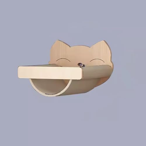 DYUNCZ Katzen Wandelemente, Catwalk Katze, Katzen Kletterwand, Katzenregal, Katzenwandmöbel, Schwebende Regale, Katzentreppen, Katzensitzstange – Wandmontagemöbel for Wände (Color : Hammock) von DYUNCZ