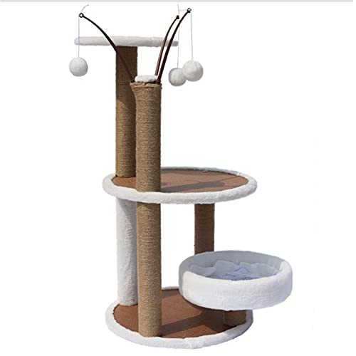 DYWOZDP Kratzbaum Katzenklettergerüst Sisal Kleine Katze Kratzsäule Katzenturm Katzenstreu Katzensprungplattform Katzenkratzbrett DYWOZDP Kratzbaum Katzenklettergerüst Sisal Kleine Katze Kratzsäule Katzenturm Katzenstreu Katzensprungplattform Katzenkratzbrett von DYWOZDP