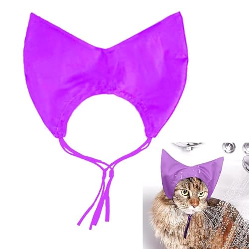 1Stück Katzen Duschkappen, Katzenduschkappe, Badekappe Für Hunde Haustier Duschkappe, Verstellbare Badekappe Hund Hundeohrenabdeckung, Polyester Ohrenschutz Wasserdicht Kopfverpackung, Tierbedarf von DZHCBNE