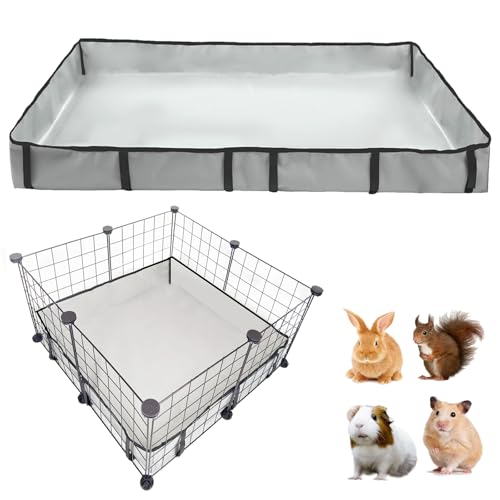 DZWLKJ Meerschweinchen-Käfig-Auskleidung, wasserdichte und waschbare Unterseite, auch für Kaninchen, Hasen, Chinchillas, Igel, Frettchen und andere Kleintiere, 61 x 61 cm von DZWLKJ