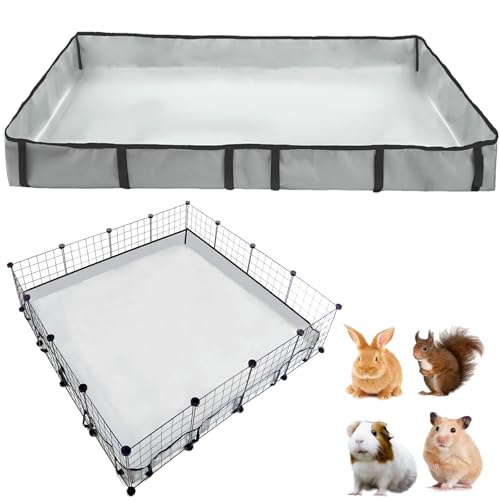 DZWLKJ Meerschweinchen-Käfig-Auskleidung, wasserdichte und waschbare Unterseite, auch für Kaninchen, Hasen, Chinchillas, Igel, Frettchen und andere Kleintiere (121,9 x 121,9 cm) von DZWLKJ