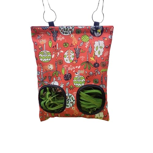 Meerschweinchen Heu Feeder, Heu Feeder Kaninchen, 2 Pack Kaninchen Heu Feeder, DZWLKJ Heu Feeder Bag Hängender Futtersack mit 2 Löchern für Kaninchen Meerschweinchen Chinchilla Hamster Kleine Meerschweinchen Heu Feeder, Heu Feeder Kaninchen, 2 Pack Kaninchen Heu Feeder, DZWLKJ Heu Feeder Bag Hängender Futtersack mit 2 Löchern für Kaninchen Meerschweinchen Chinchilla Hamster Kleine von DZWLKJ