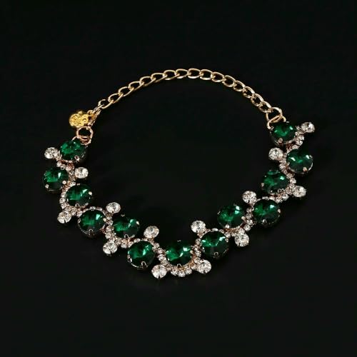 DaBingDian Haustier Hund Hochzeit Perlen Halsband Jeweled Cat Collar Studded Glinting Strass Hochzeit Halskette Kostüm Zubehör Foto Requisiten von DaBingDian